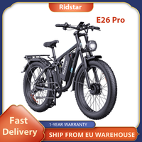 Ridstar E26 Pro Electric Bike, 1000W*2 Motor, 48V 23Ah Battery, 26*4 Inch Fat Tires Ebike, 49km/h Max Speed,Dual Hydraulic Brake