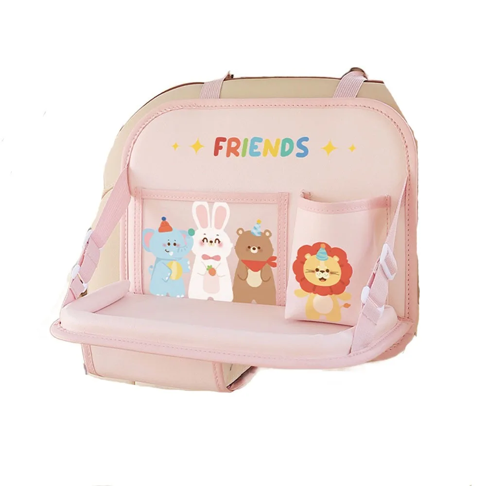 

Поднос для еды, поднос для заднего сиденья автомобиля, складной, экономит место, складной стол для заднего сиденья автомобиля, прочный водонепроницаемый автомобильный рабочий обеденный стол