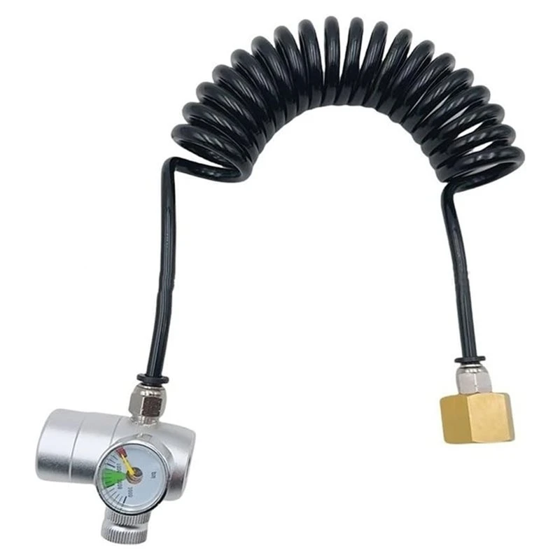 A006-Cream Charger Whipped Cream Pressure Regulator Valve With Hose For 0.95L Nitrogen Tank M11 And 580G Cream Bottle Dispenser