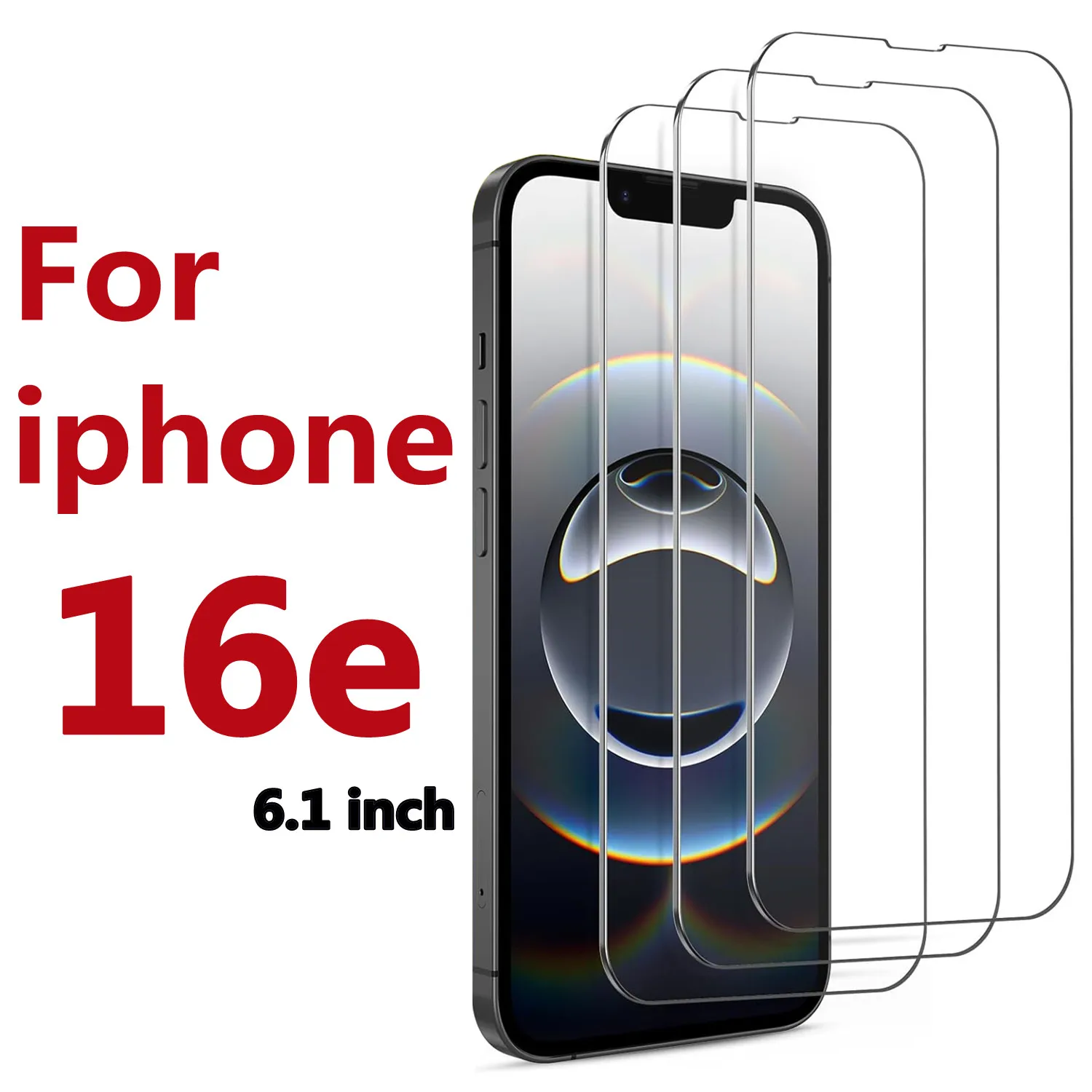 For iphone 16e tempered glass 6.1 inch high-definition anti drop screen protector