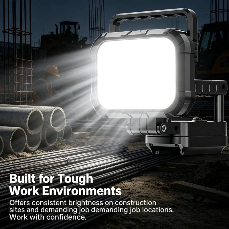 

Wireless LED Lights 5-inch For Makita Work Light 18V Lithium Battery Portable Outdoor Flashlight Spotlight Emergency Light