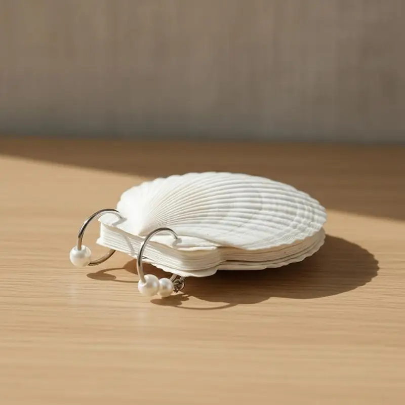 

Multi-Purpose Natural Seashell Seashell Notebook Blank Inner Pages Portable Design Memo Pad Loose-leaf Notepad Students