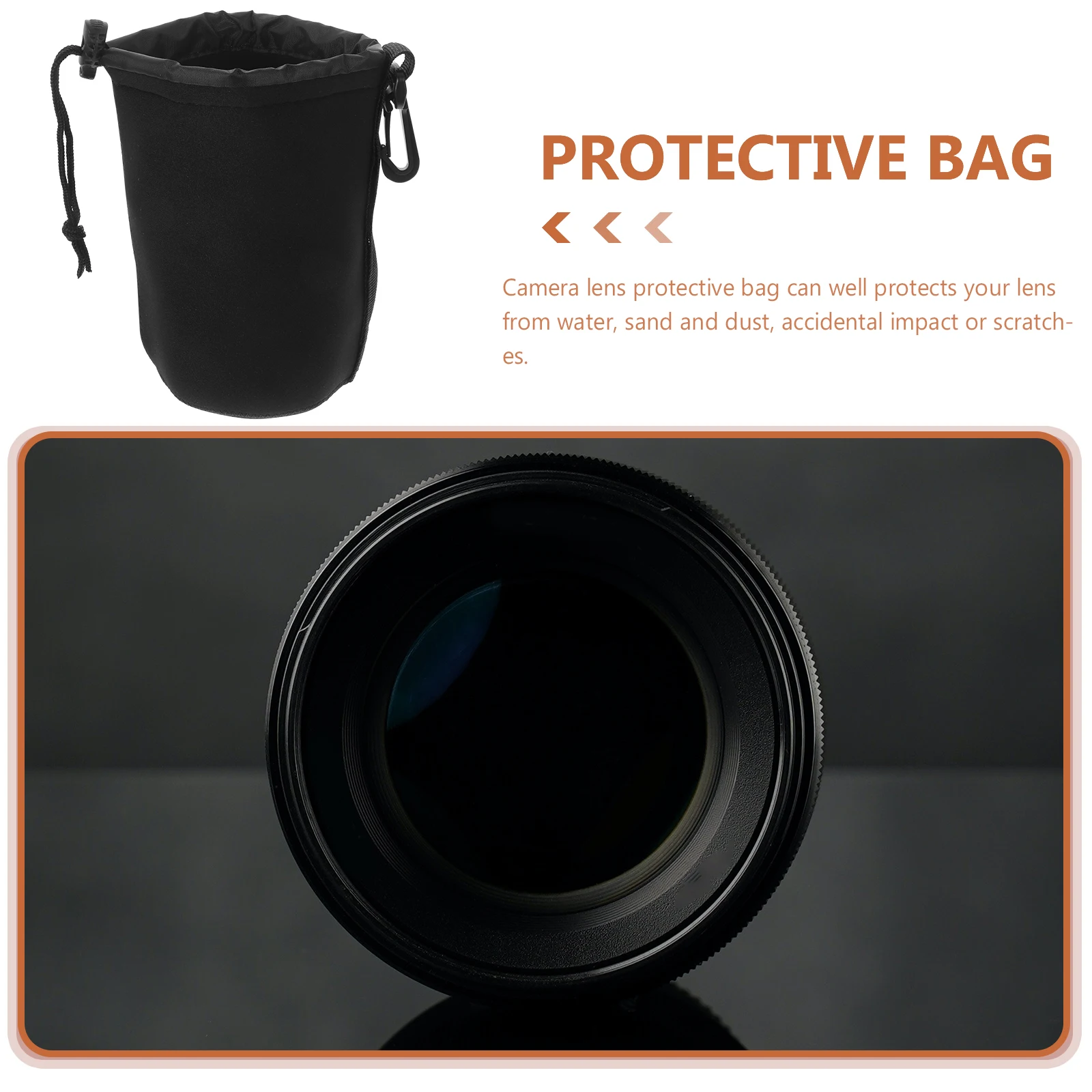

Anti Collision Camera Storage Shockproof Pouch XL Waterproof Pouch Portable Camera Lens Lens Storage