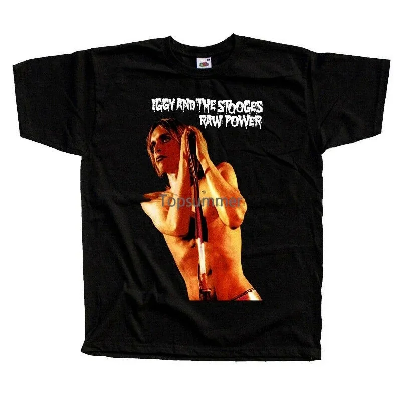 The Stooges Raw Power Album Iggy Pop t-Shirt Dtg Black S-5Xl