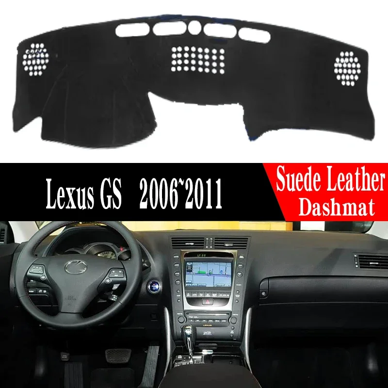

Коврик на приборную панель из замши и кожи для Lexus GS GS300 GS430 GS450h GS350 GS460 2006-2011 гг.