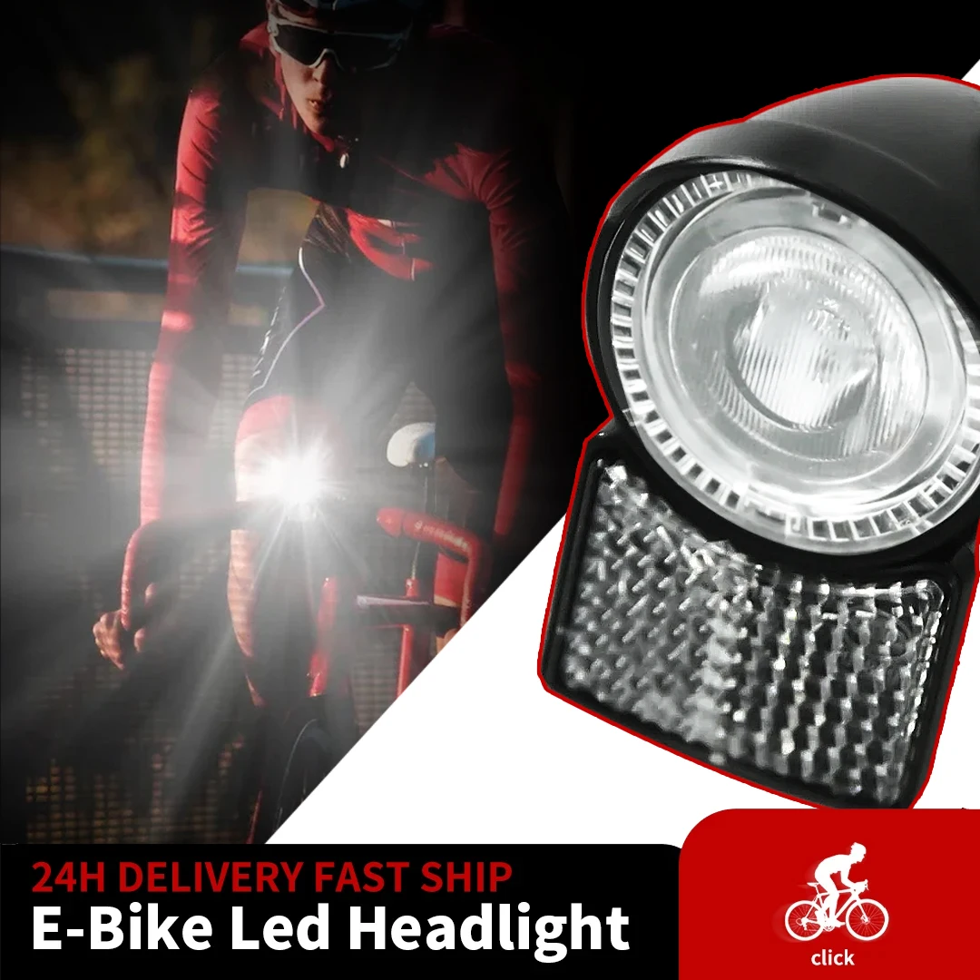 

LED Front Light for Electric Bike 6V Flashlight For Bafang eBike BBS BBS01B BBS02B BBSHD Mid Motor Conversion Kit