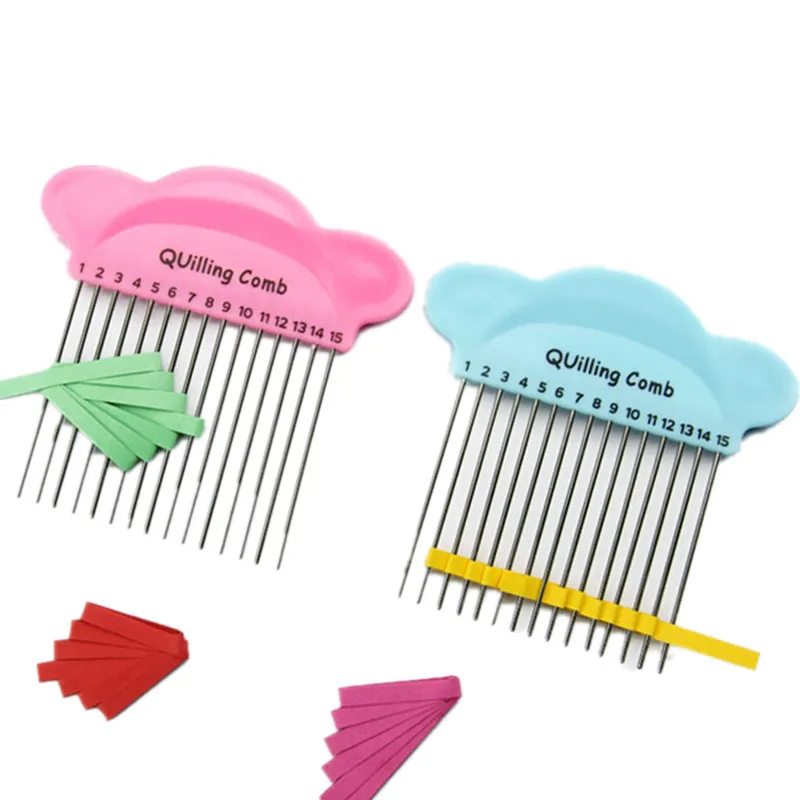 1Pcs Cartoon Stainless Steel Paper Quilling Comb DIY Handmade Paper Quilling Comb Paper-Rolling Tool Paper Quilling Comber