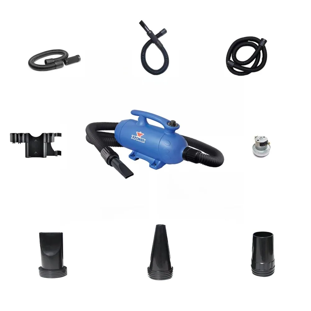 

Dog Hair Dryer Parts for XPOWER Pet Dryers Telescopic Hose/Wall-mounted Bracket/nozzle/motor Dog Grooming Equipment Accessories
