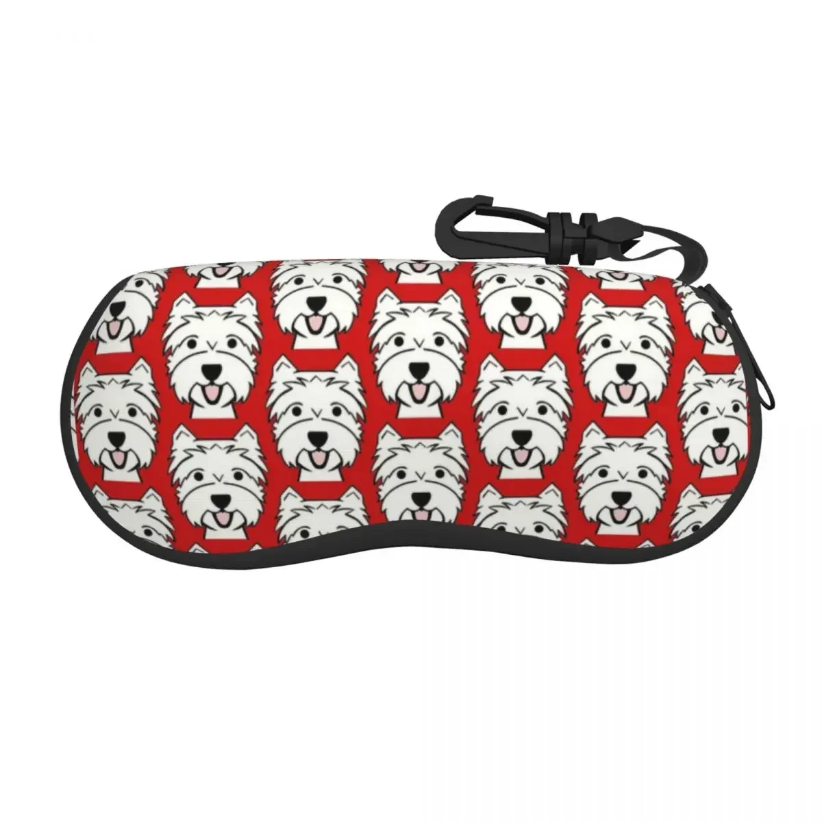 

Cute West Highland Terrier Puppy Shell Eyeglasses Protector Cases Cool Sunglass Case Westie Dog Glasses Bag