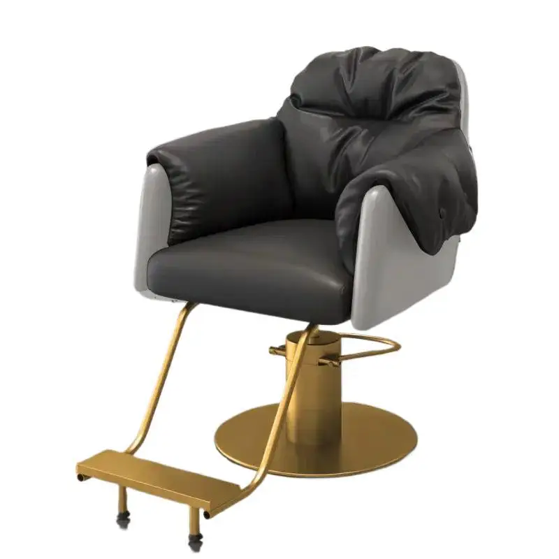 Hair salon liftable rotating simple perm and dyeing chair Internet celebrity barber shop light luxury hair cutting chair hair - view 5