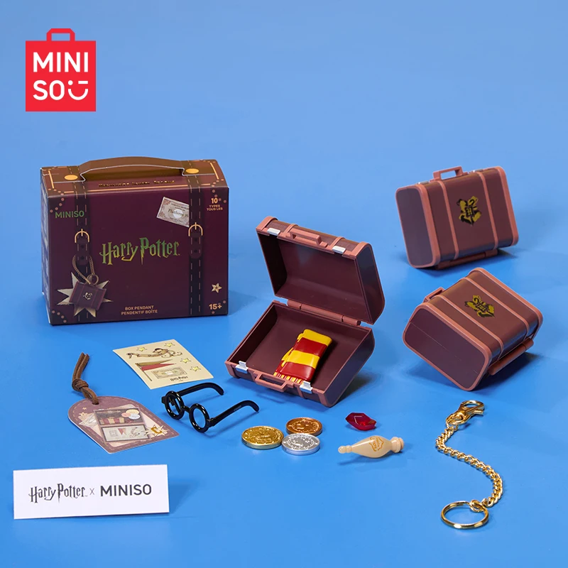 MINISO Harry Potter Pendant Blind Box Hogwarts School of Witchcraft and Wizardry Luggage Box Series Blind Box Kids Birthday Gift