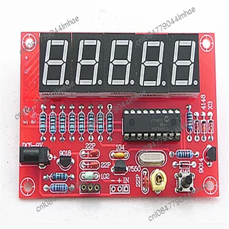 1Hz-50MHz Frequency Meter Crystal Measurement Frequency Measurement 5-digit Digital Pipe Display DIY Kit