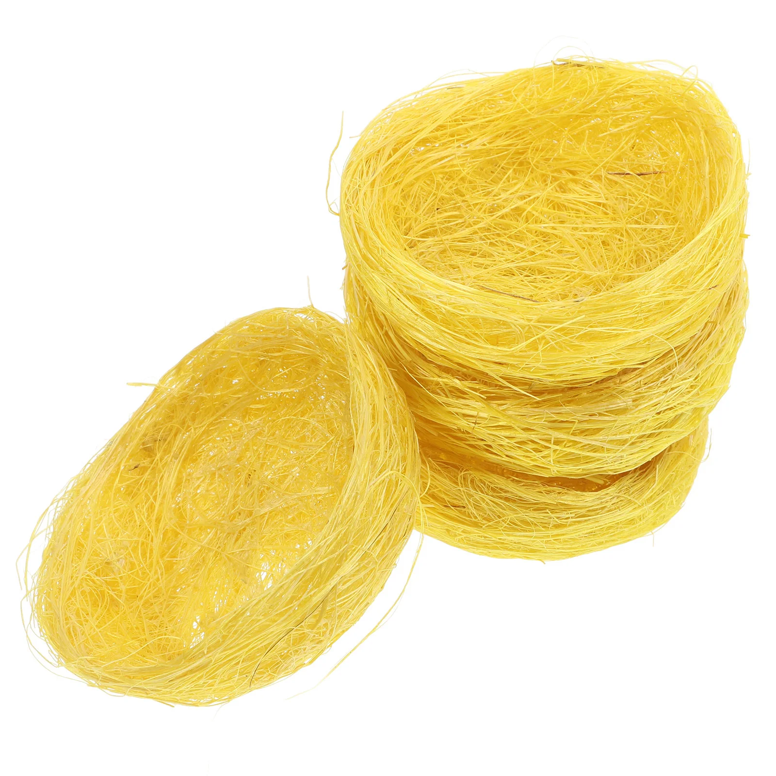 

4Pcs Thickened Jute Bird Nest Natural Handwoven Nesting for Canaries Finches Parakeets Garden Decor Outdoor Bird Cage Habitat