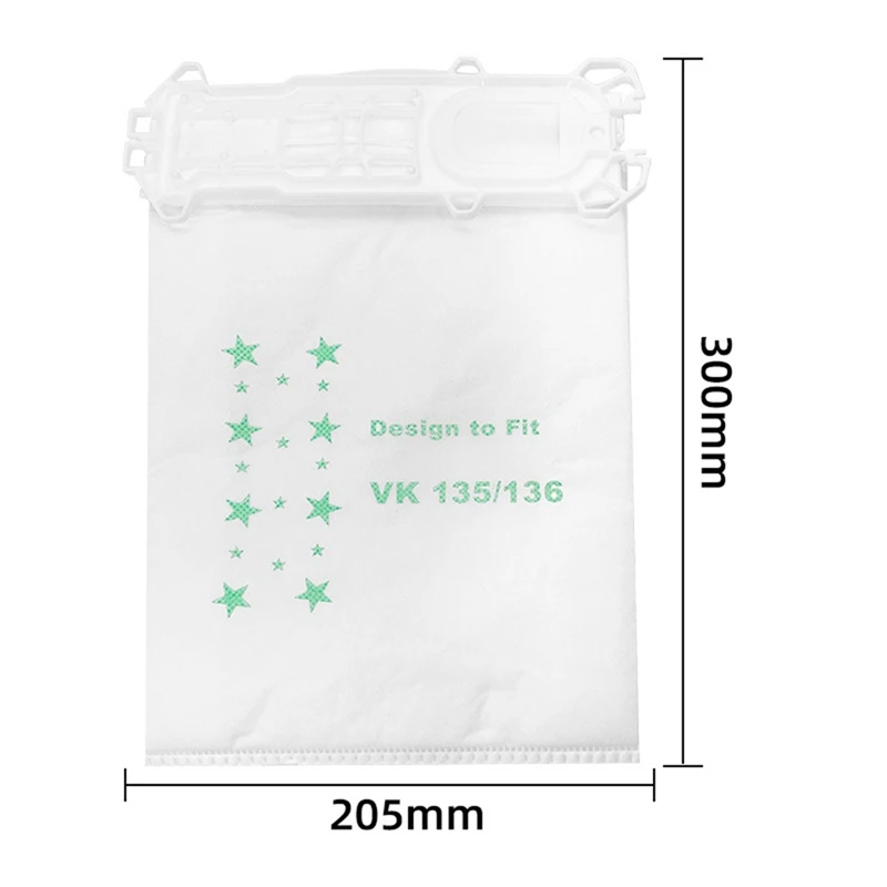 أكياس المكنسة الكهربائية لموديلات Vorwerk Kobold 135, 136, 135SC, VK135, VK136 كيس الغبار البديل-A58E
