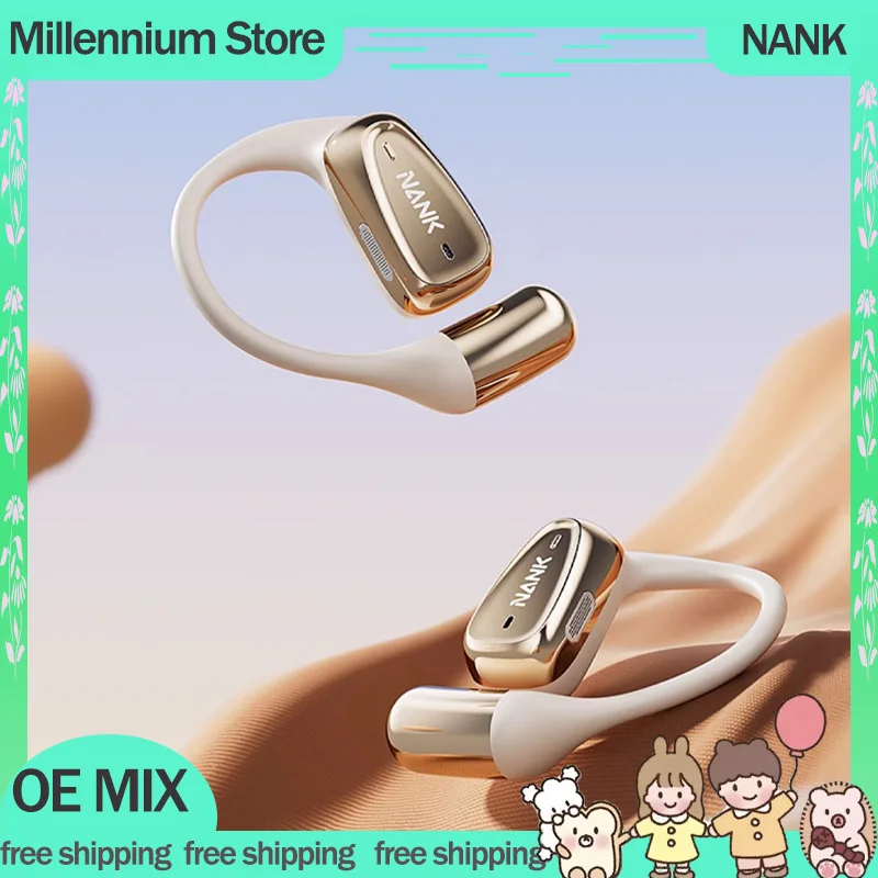 New Products NANK OE MIX AI Max Bluetooth Wireless Headphones Earphone Ear Clips Low Delay Intelligent Noise Reduction Earphones