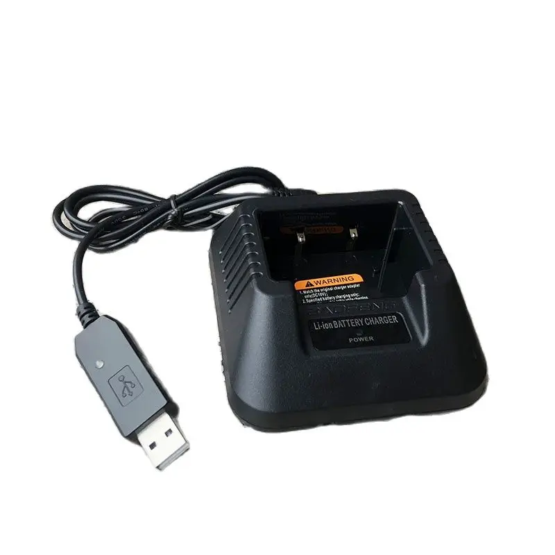 BAOFENG UV-5R Charger Original Power Adaptor and Desktop Compatible With Two Way Radio UV-5RA UV-5RE Walkie Talkie and Battery