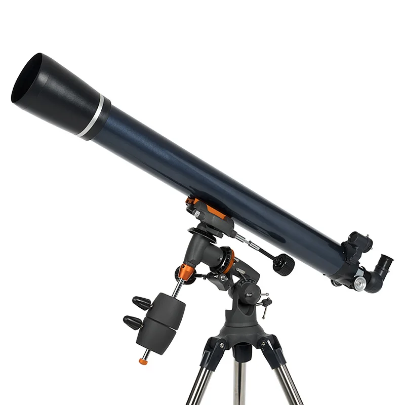 AstroMaster 90EQ Refractor Telescope Refractor Telescope for Beginners Fully Coated Glass Optics Adjustable Tripod