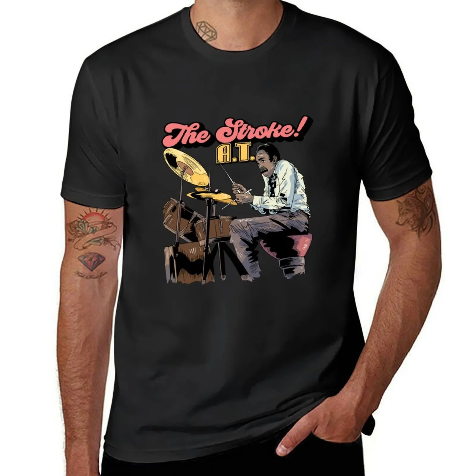 The Stroke! Arthur Tylor T-Shirt sports fans Short sleeve tee sweat oversized t shirts for men