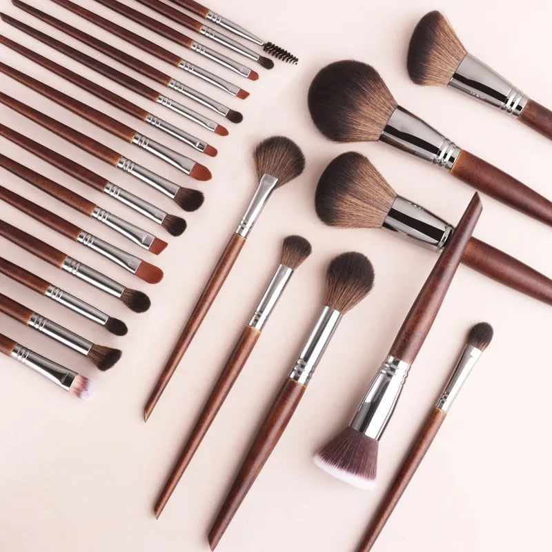 Set of 24 Face Makeup Brushes Super Soft Professional Powder Foundation Contour Blending Eyeshadow Eyeliner Makeup Tools