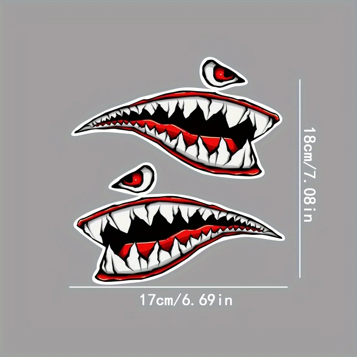 

Водонепроницаемая наклейка с изображением акулы, 6,69 x 7,08 дюймов, подходит для ноутбуков, шлемов, мотоциклов и т. д., прочная наклейка, которую можно использовать.