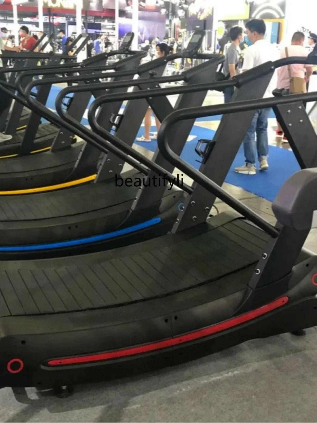 

Commercial unpowered treadmill arc unplugged gym cardio fitness equipment