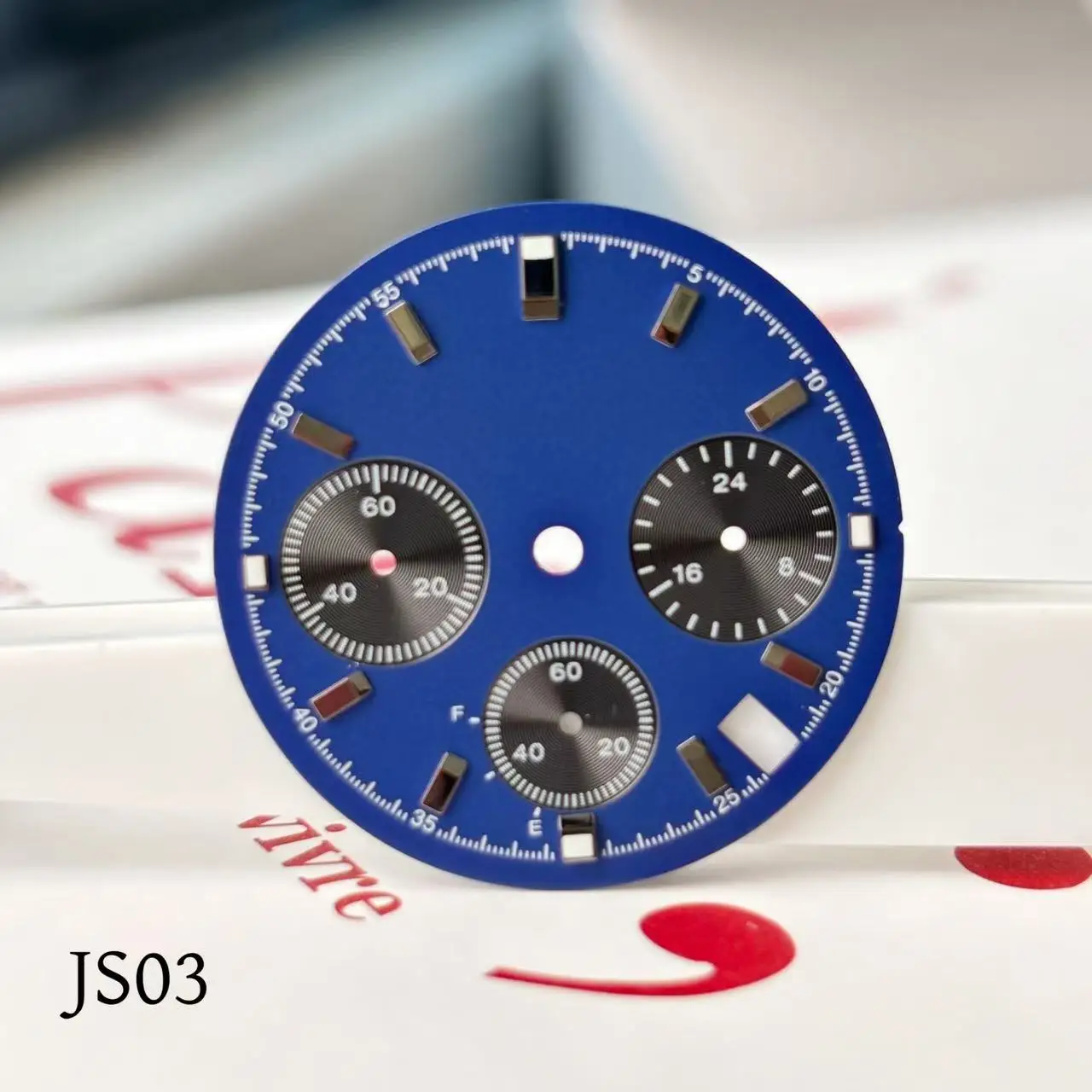 

28.5MM watch dial accessories with luminous calendar window compatible with VK63 movement customization