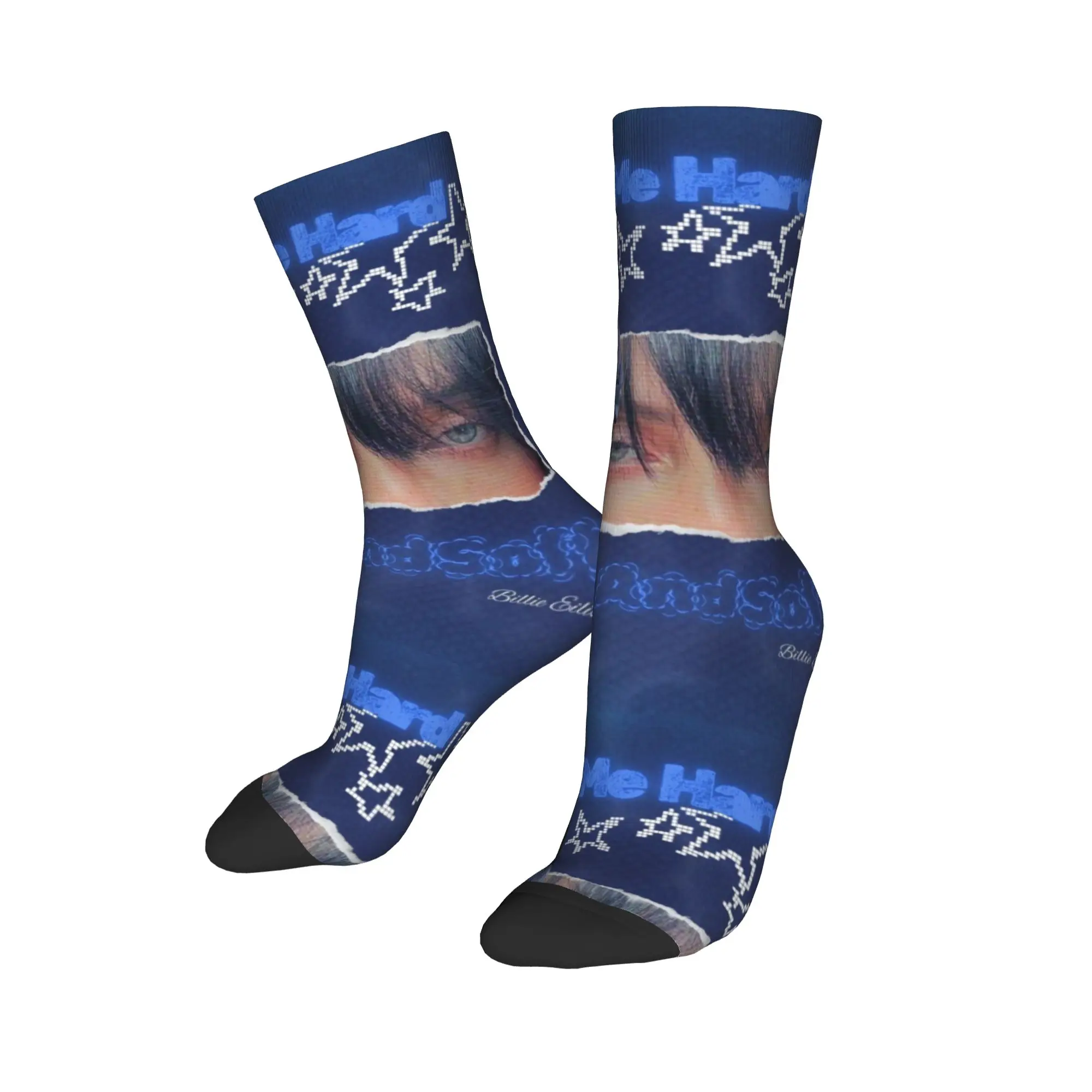 Autumn Winter Casual Unisex B-Billie-Girl E-eilish America Socks  Breathable Skateboard Socks,