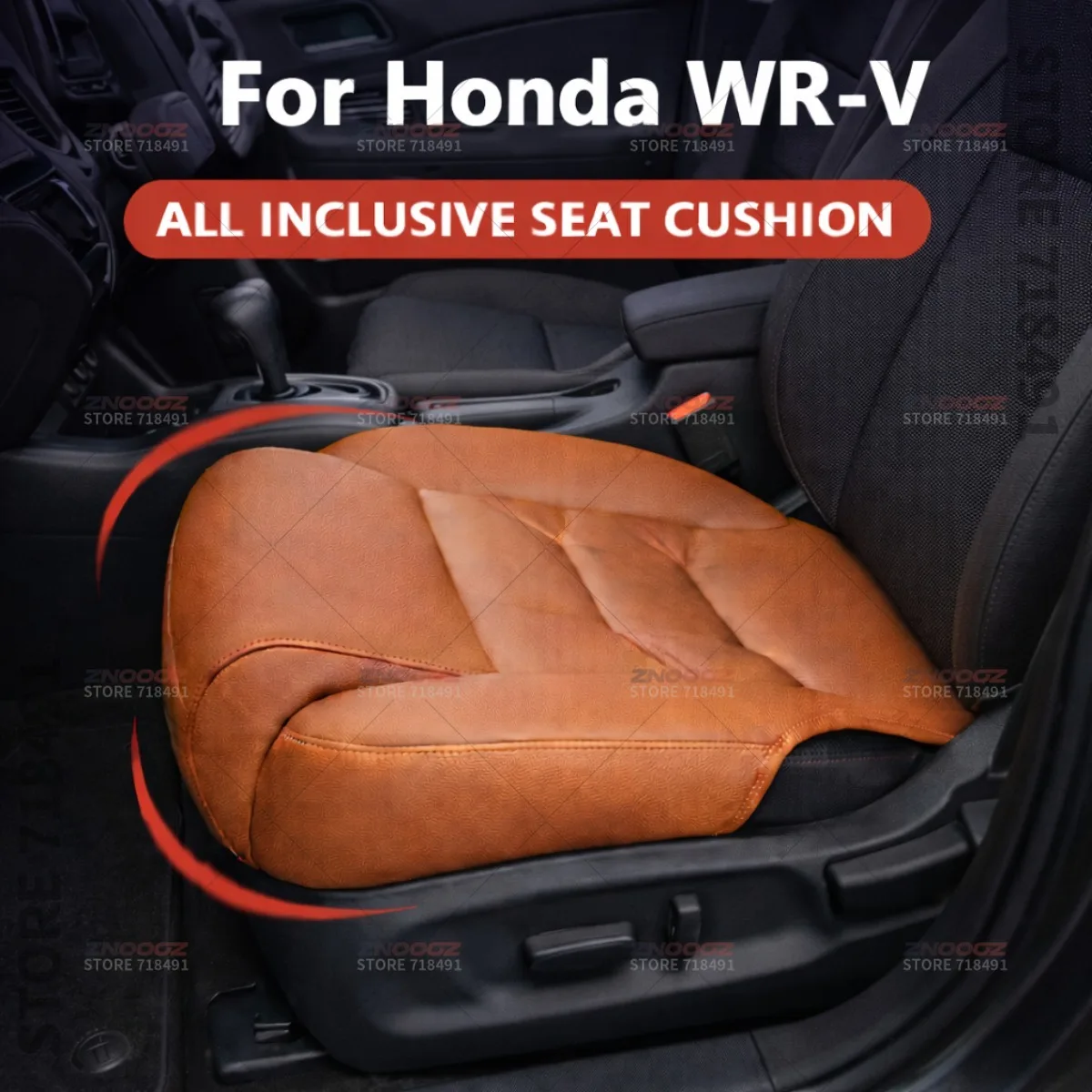For Honda WR-V Car Seat Leg Support Extension Seat Cover Memory Foam Extender Cushion Interior Accessories