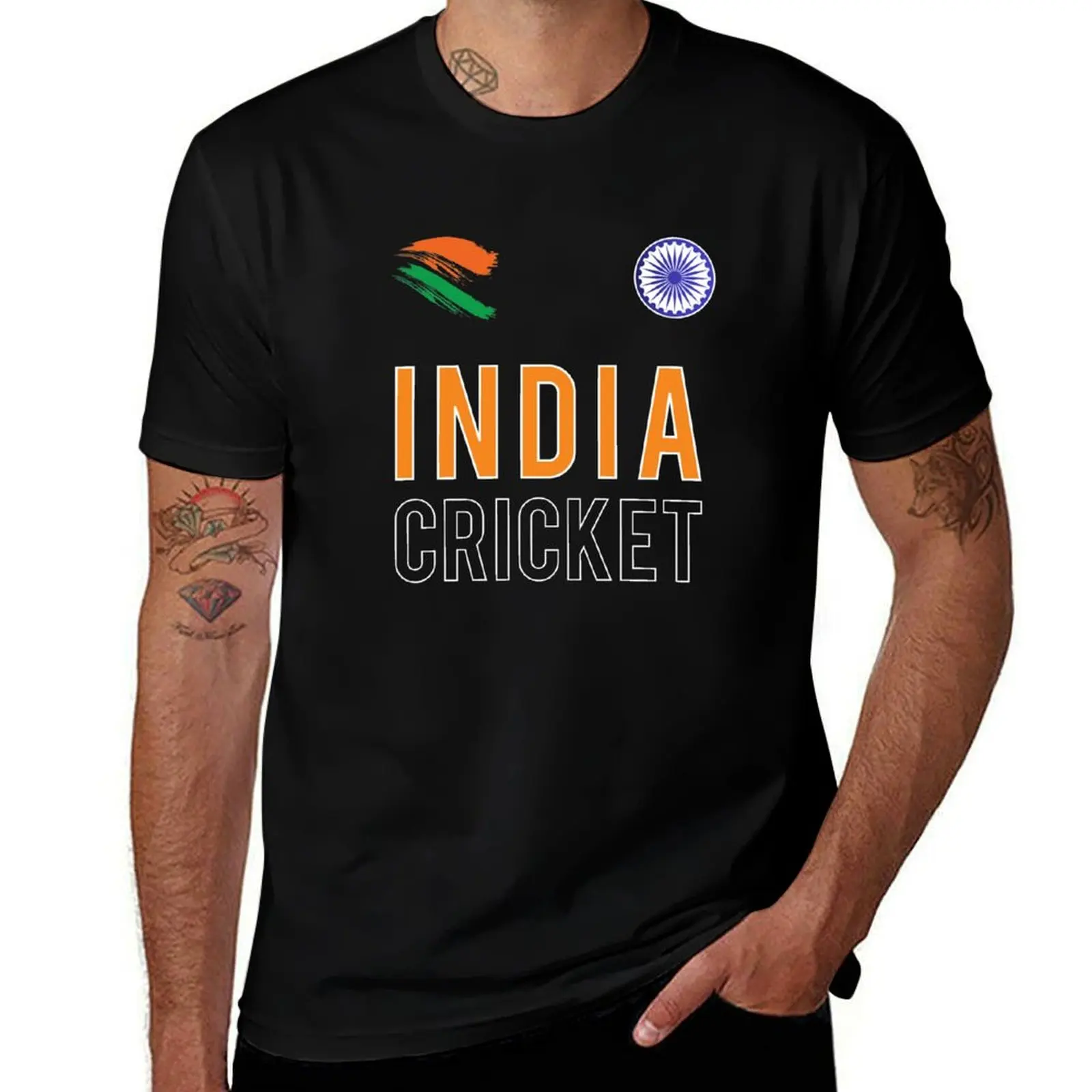 

shirt man vintage India for shirt T-Shirt for man t luxury men t shirts Cricket cotton brand t graphic T-Shirt 100%