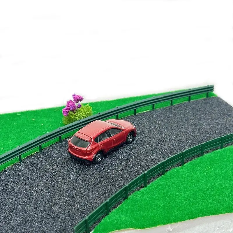 17 センチメートル/21 センチメートル/25 センチメートルストリート道路分離ガードレールミニチュアフェンスモデル道路障壁高速道路フェンス DIY モデルおもちゃアクセサリー