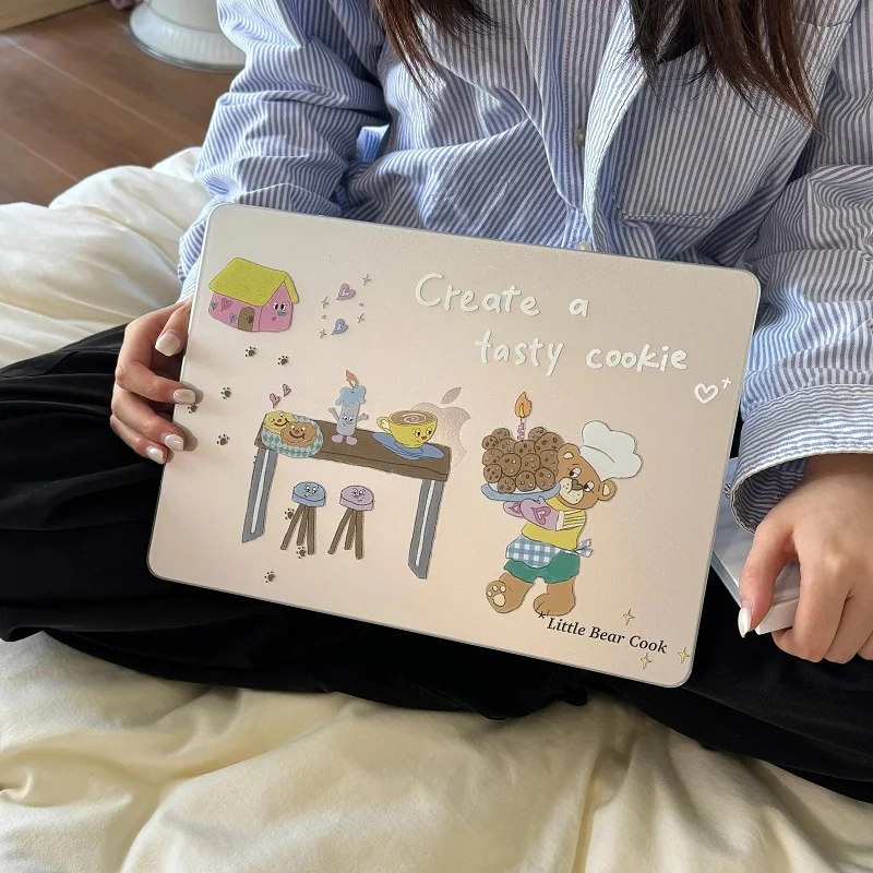 Cute illustration Transparent Laptop Case For Macbook Air13.3 A2179 13.6 A3113  Pro14 13.3 A2338 Air15.3 A3114  Hard Shell