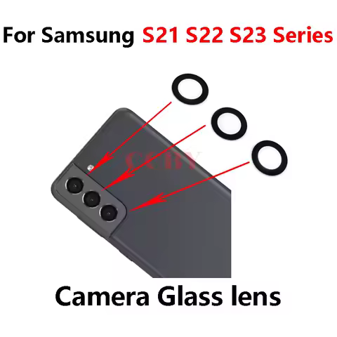1Set For Samsung Galaxy S24 S23 S22 S21 FE Plus Ultra Rear Back Camera Glass Lens