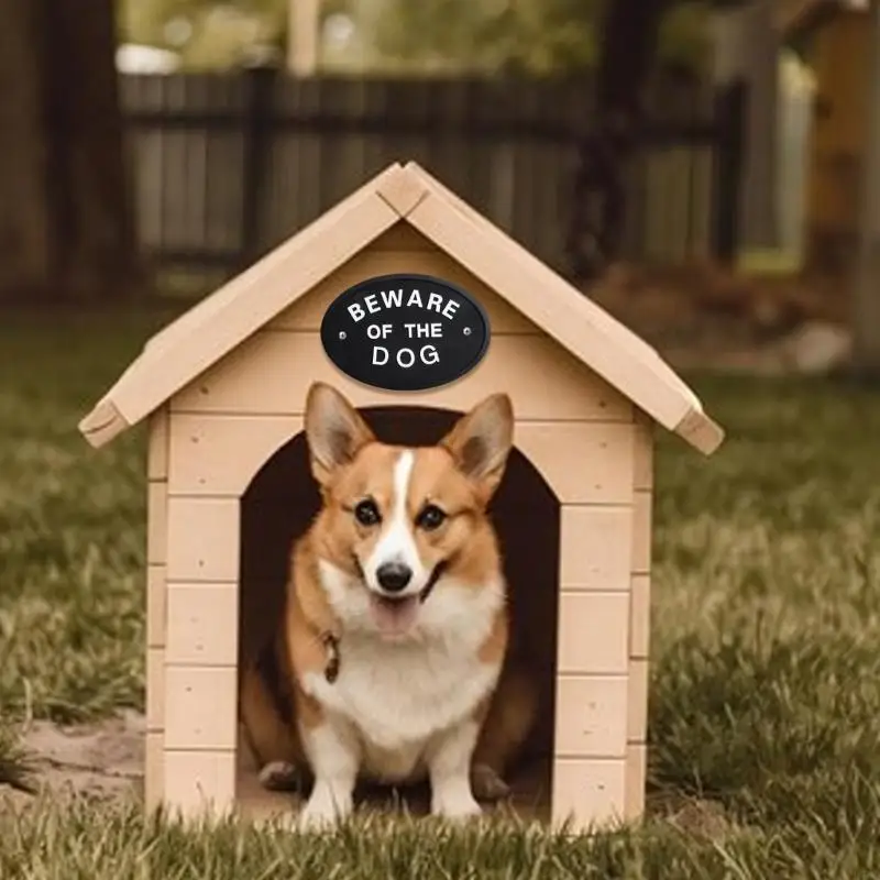 97QD Deatingproof Dog إشعار علامة ديكور علامة حديقة للمناطق الداخلية أو الخارجية