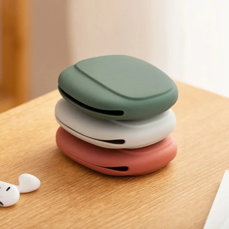 Silikon-Handykabel-Tasche Datenaufbewahrungsbox Reise-Kopfhörer-Kabel-Schlüssel-U-Laufwerk USB-Organizer Sauna Airpod-Etui Galaxy Buds-Hülle