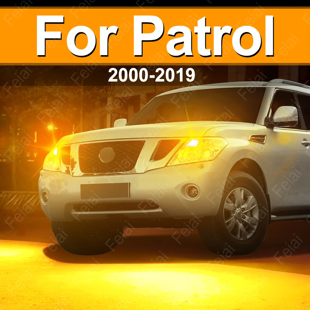 

For Nissan Patrol Y61 Y62 Turn Signal LED Lights Patrol Accessories Indicator Light Bulb 2000-2007 2008 2009 2010 2011 2012-2019