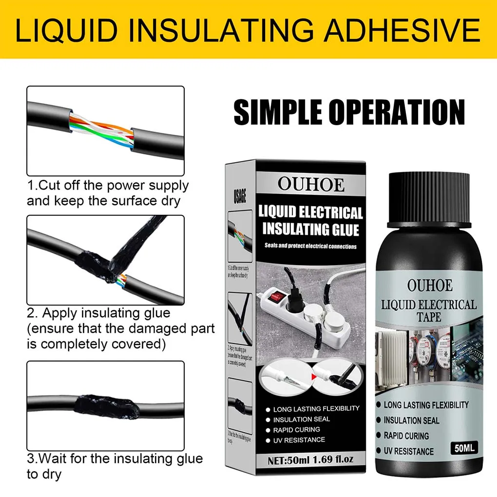 Cables Insulated Sealant Portable Computer Circuit Board Waterproof Repair Fast Dry Glue 1380V ml Insulation Adhesive