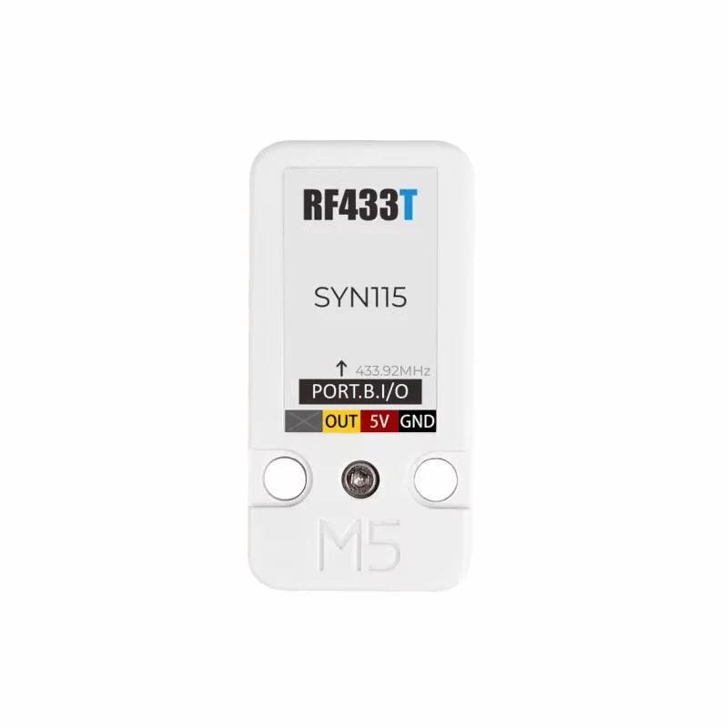 

Оригинальный официальный беспроводной радиочастотный передатчик M5Stack RF433T, 5 шт., передатчик 433 МГц (SYN115), приложение для автоматизации дистанционного управления