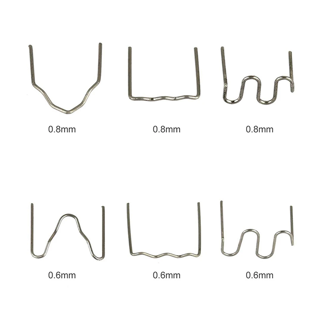 Пластиковые термоскобы, 6 типов термоскоб для пластикового ремонта автомобиля бампера байдарки DIY