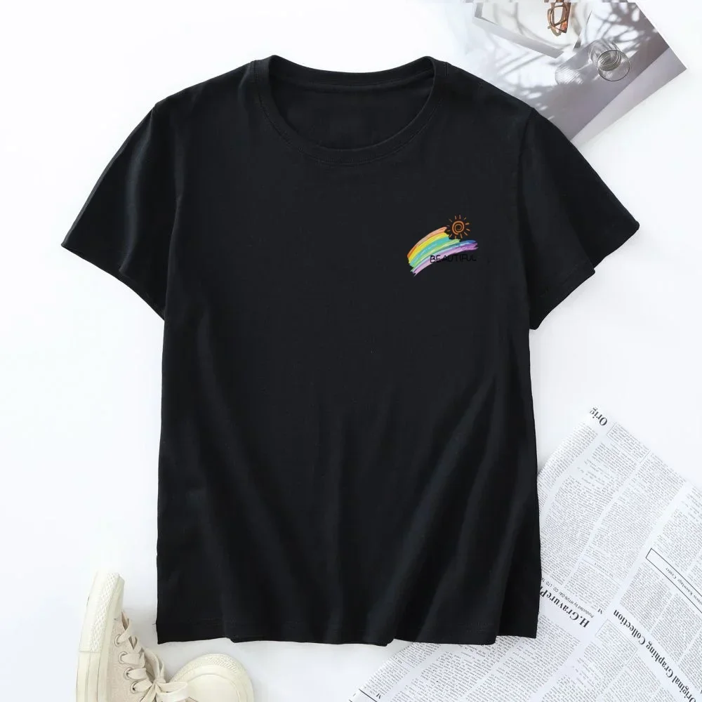 Plus Size Women's T-shirt 100% Cotton Short Sleeve Tees Woman Summer Tops Women Clothing Female Tshirt New Graphic T Shirts