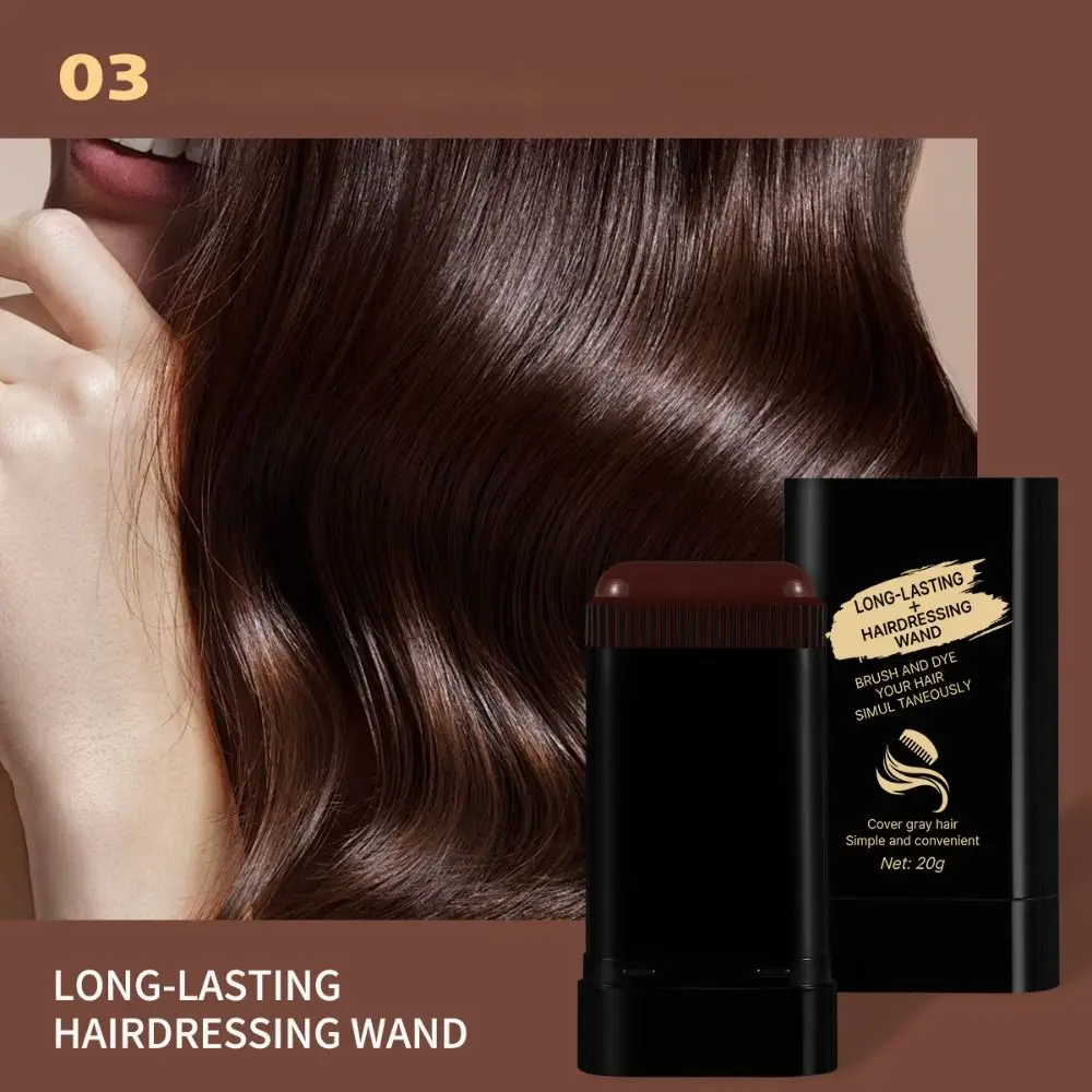 

Новая водостойкая краска для волос черного цвета, устойчивая к поту, 2 в 1, мгновенная краска, простая в использовании краска для волос, расческа-карандаш для покрытия седых волос