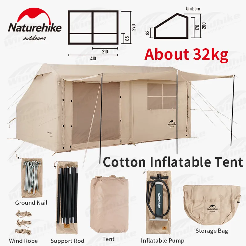 Naturehike Air12Y インフレータブルテント 4-5人用 Amazon.co.jp: Naturehike インフレータブルテント 12/13.2/17.2㎡ 4-6