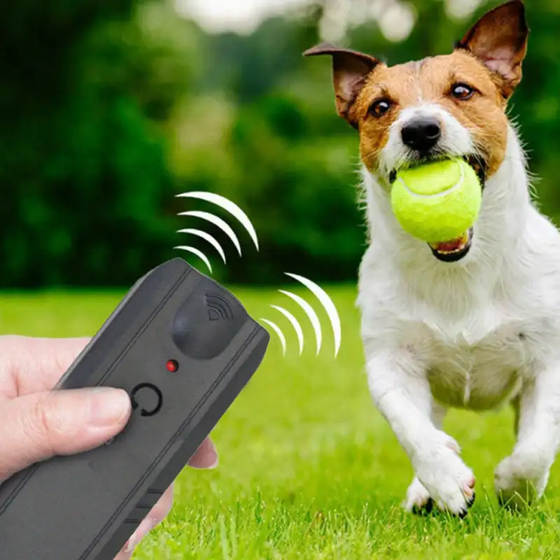 Ultrasonic Dog Repeller Handheld Barking Stop Luminous Ultrasonic Dog Driver Sonic Dog Bark Deterrent Device Anti Bark Dog Silen