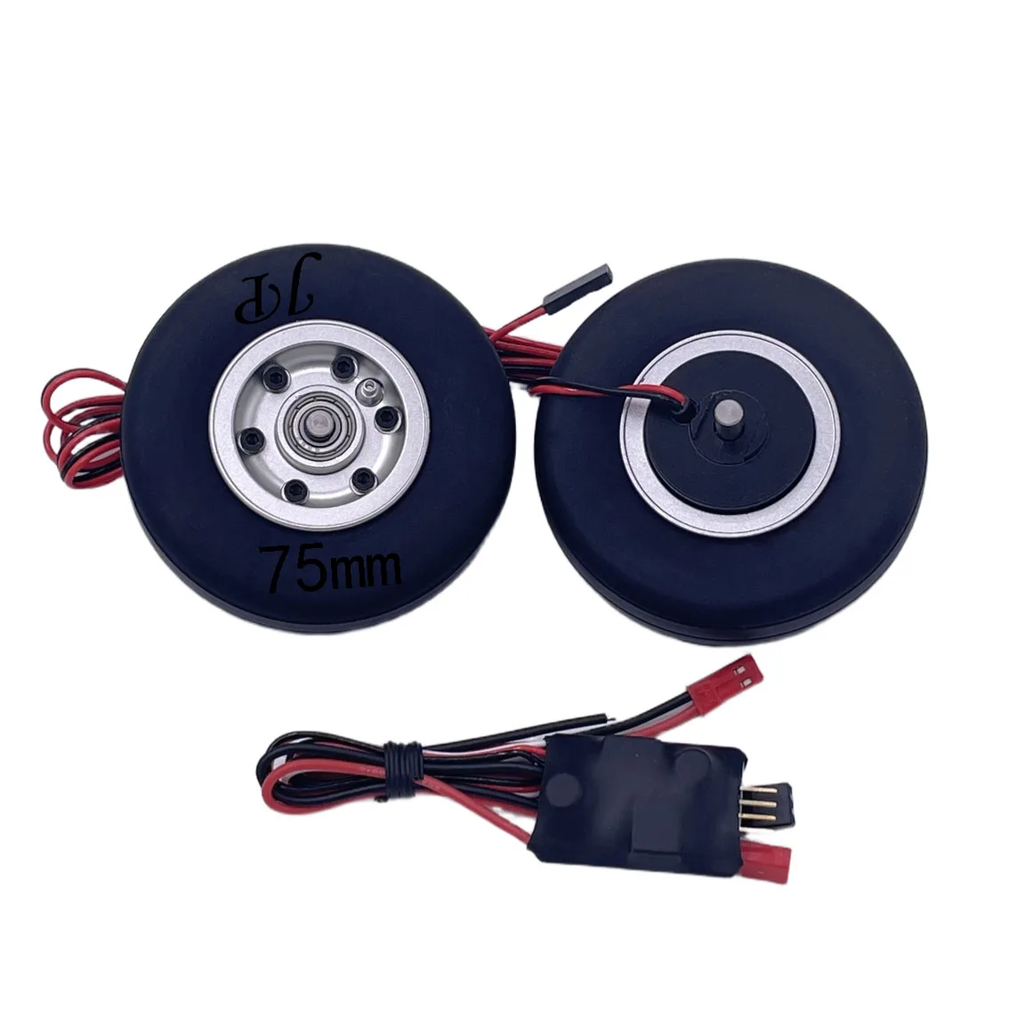 XAERO – roues de frein 63mm/75mm pour Jet RC, moyeu en aluminium robuste avec pneus en caoutchouc à haute friction, accessoires de train d'atterrissage