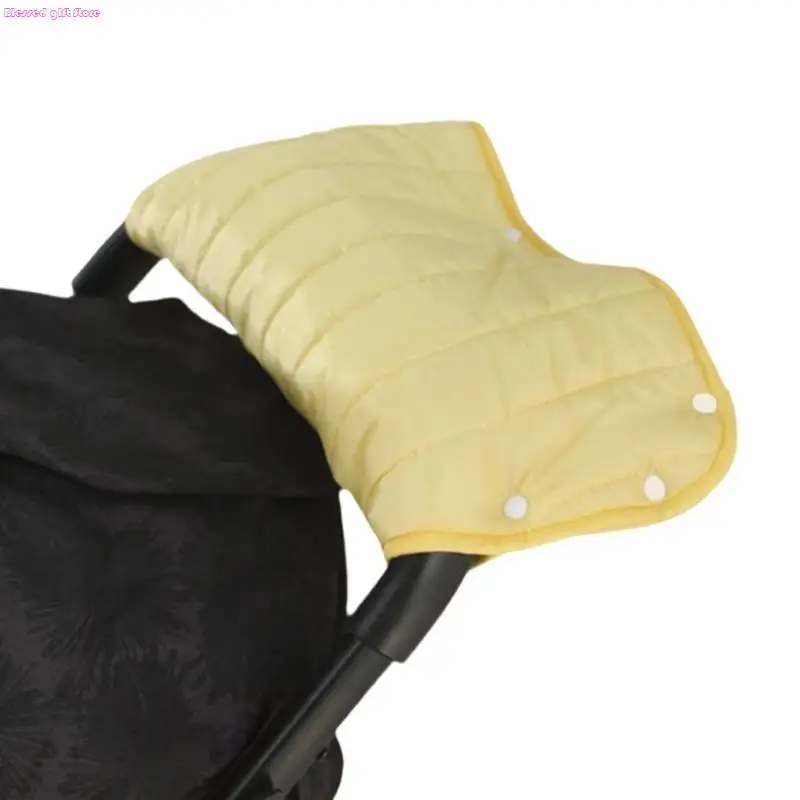 D0JC Winter Baby Strollers Hand Protectors Water-Resistant Easy Attachments Pushchair Hand Warmer Gift for New Parents