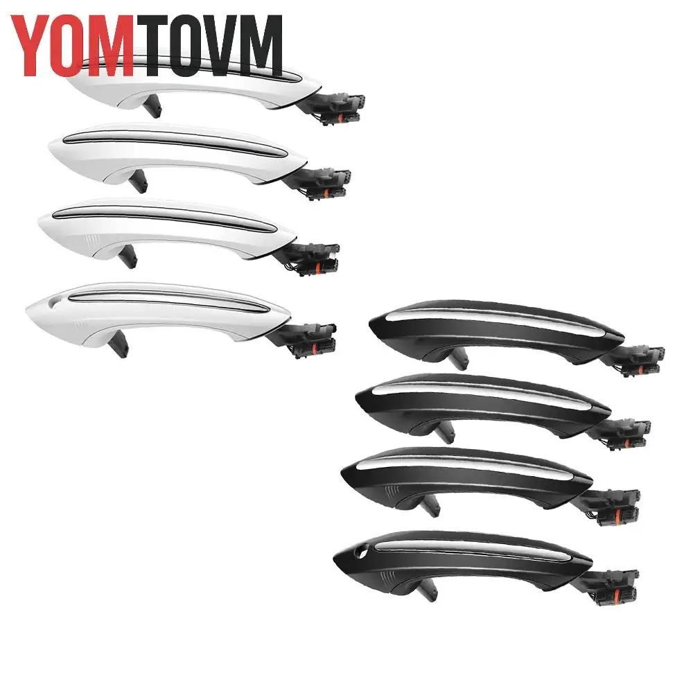 

4Pcs Exterior Door Handle Front Rear Left Right for BMW 535i 550i 520i 528i 640i 51217231931 51217231934 51217231933 51217231934
