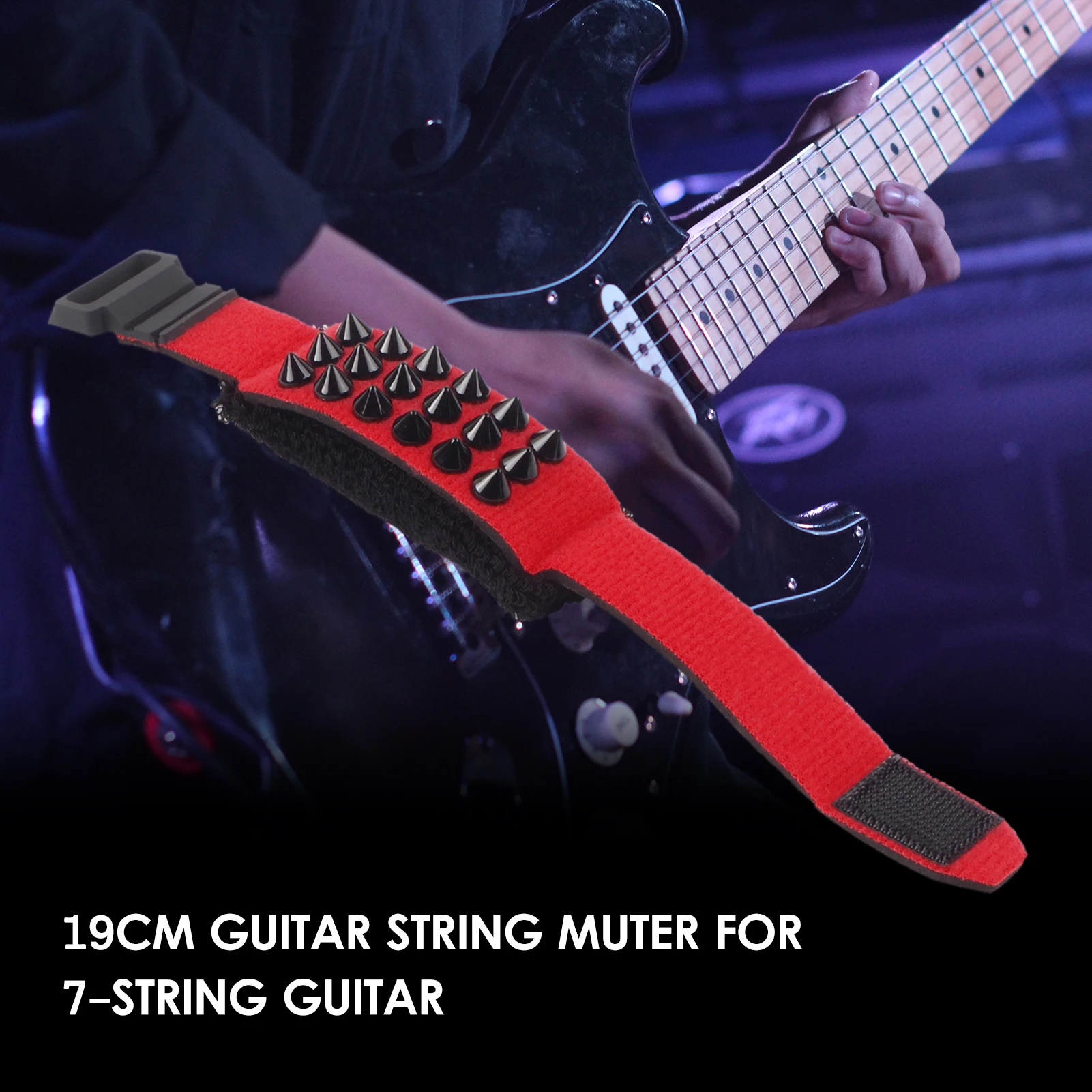 19cm Guitar String Mute Guitar String Dampener String Muter for 7-String Guitar Bass/ Electric/ Acoustic/ Acoustic Guitars