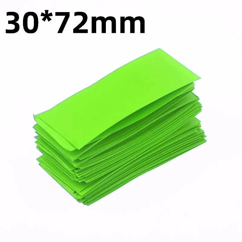 100Pcs PVC Heat Shrink Tubing Battery Wrap For 18650 Lithium Battery Heat Shrink Tube Assorted Kit Self-Adhesive Insulator Flat