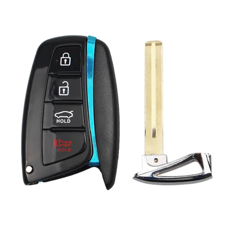 

3 шт. для Hyundai Genesis Santa Fe 2012-2018 Equus Azera Tucson Smart Fob с дистанционным управлением, чехол с 4 кнопками