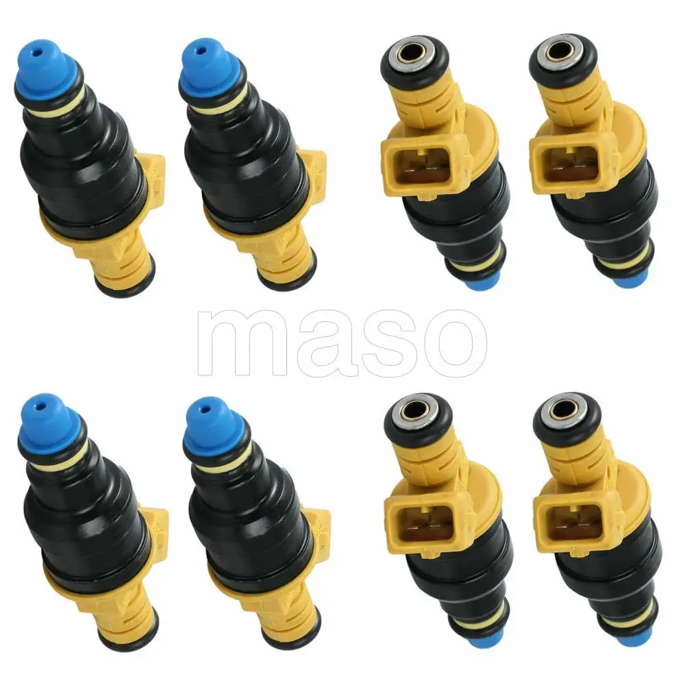 8 Pcs Fuel Injector for Ford E-150/E-150 Club Wagon 2003 5.4L V8 0280150909, 0280155715 5