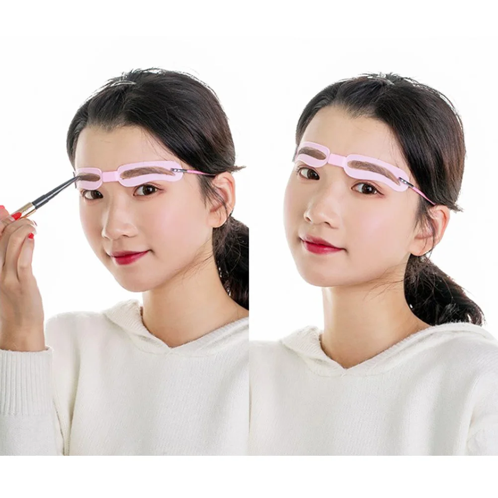 5 Sets Augenbrauen-Pflegeschablone, wiederverwendbare Präzisionsschablone für definierte dicke Augenbrauen, einfach zu verwendender Salon, persönlicher Make-up-Assistent
